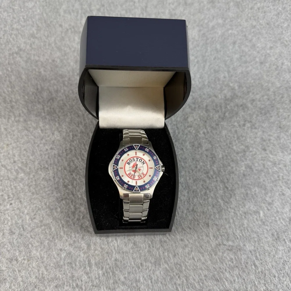 Vintage Danbury Mint Boston Red Sox MLB Watch Stainless Steel w/ Box